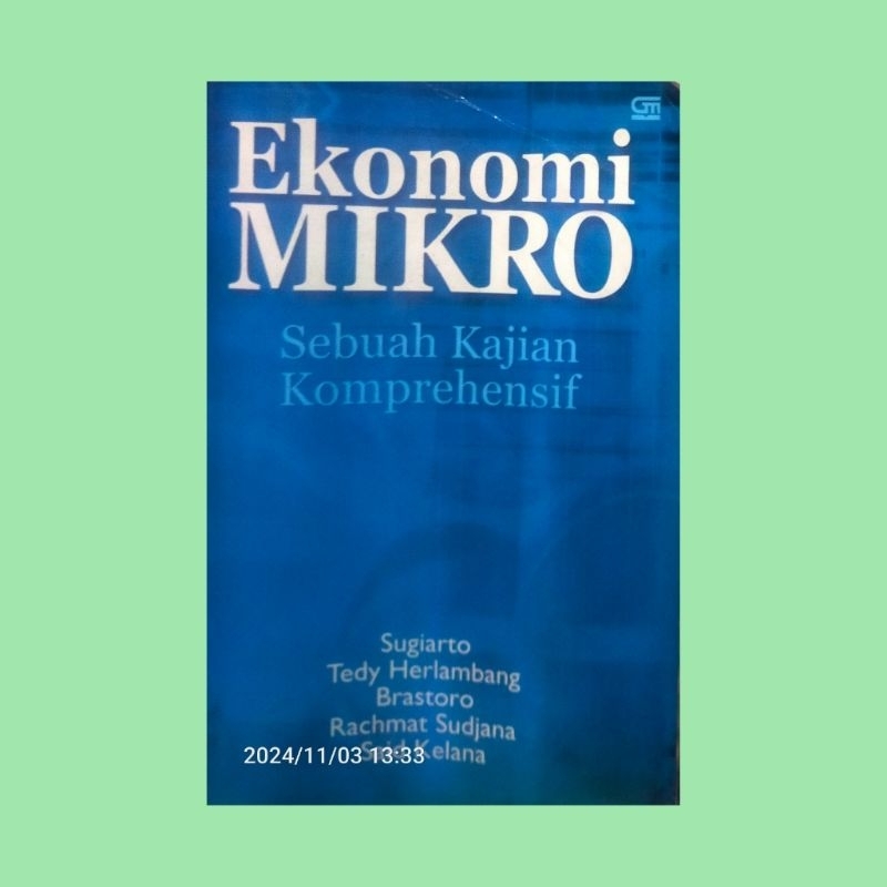 EKONOMI MIKRO SEBUAH KAJIAN KOMPREHENSIF OLEH SUGIARTO