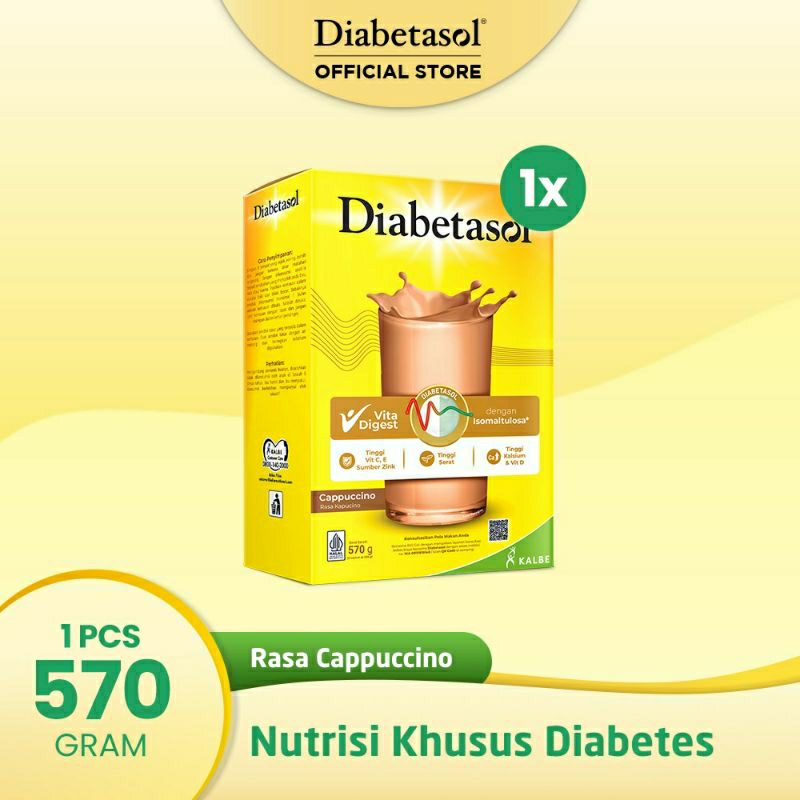 

Diabetasol Cappuccino Coklat Vanila Almond Oat 570 gr 600 g