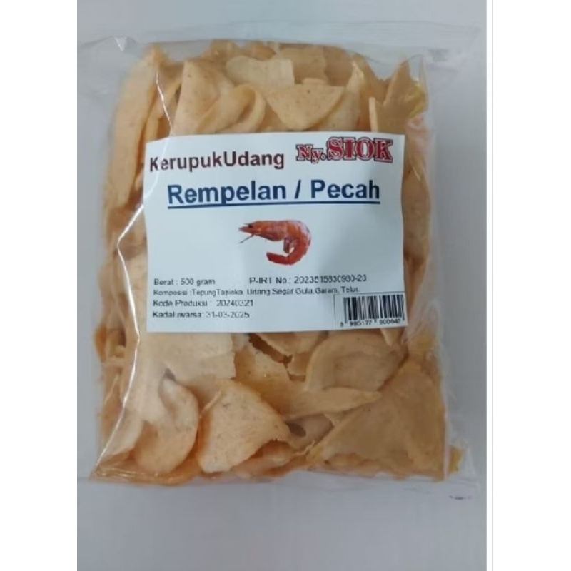 

Krupuk Udang Oval Rampelan Ny Siok 500 Gram