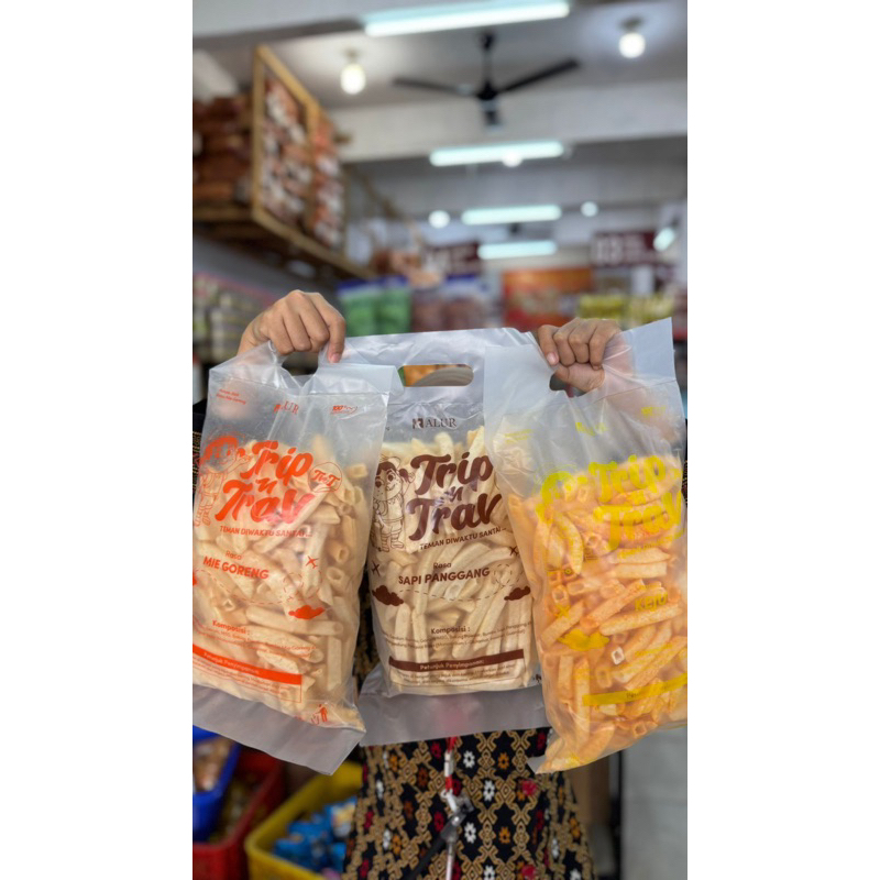 

Trip n Trav Snack Kentang Goreng 200gr (Mie Goreng / Sapi Panggang / Keju)