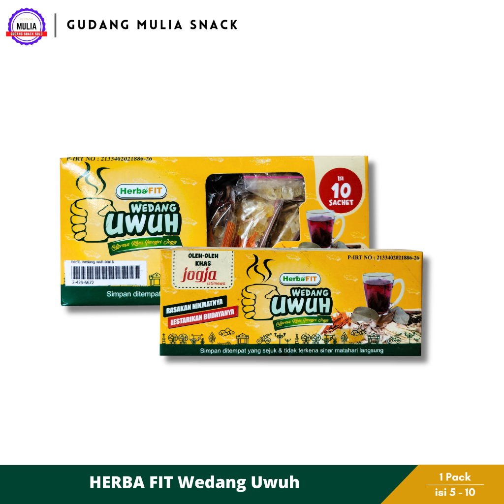 

HERBA FIT Wedang Uwuh Khas Imogiri Jogja isi 5 & 10 Sachet