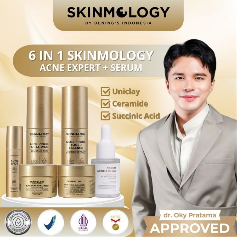 Skinmology Benings Paket 6in1 Acne Expert Series | Bening Skincare | Skinmology Official
