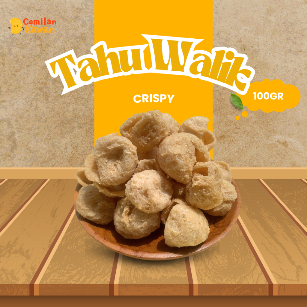 

Cemilan Kawan - Keripik Tahu Walik 100 gram Snack Kiloan