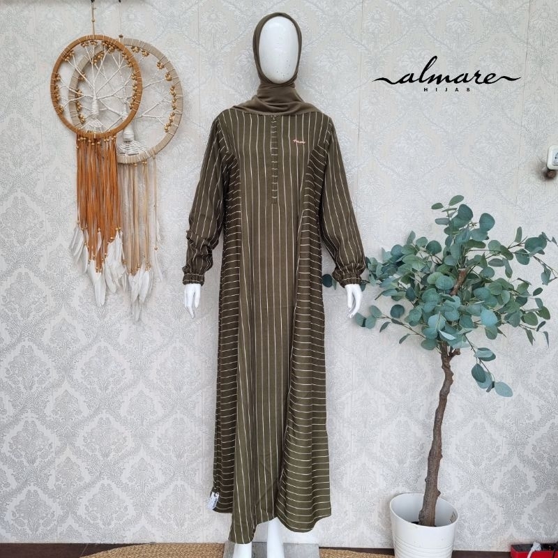 Gamis Salur Hijau Army