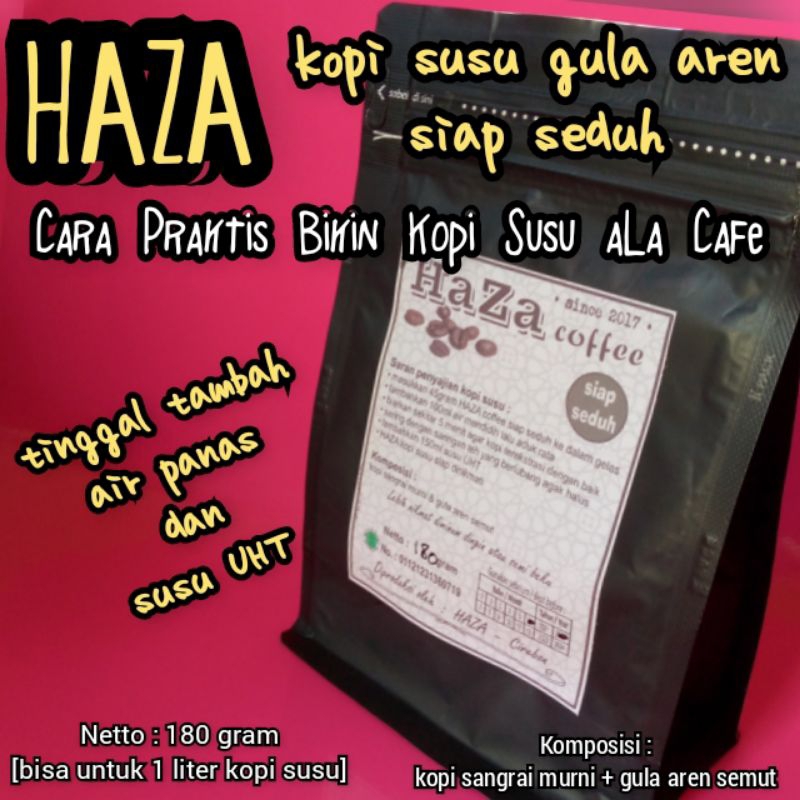 

HAZA kopi susu aren siap seduh