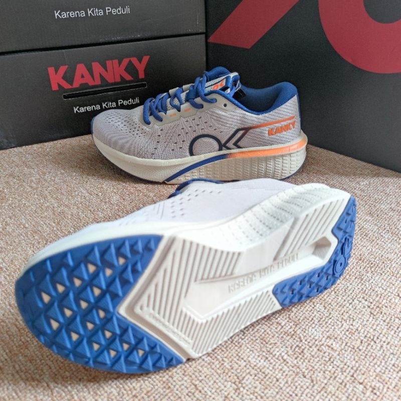 Sepatu Kanky x Tirta Story Kaze L. Grey Navy