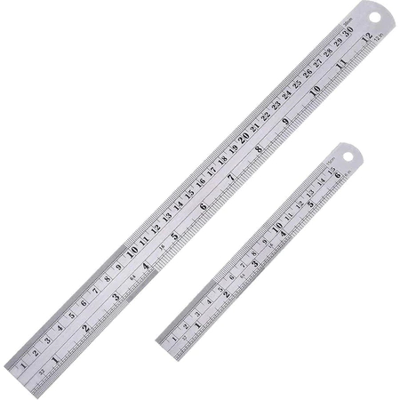 

Penggaris Besi 30cm / Metal Ruler / Mistar Besi