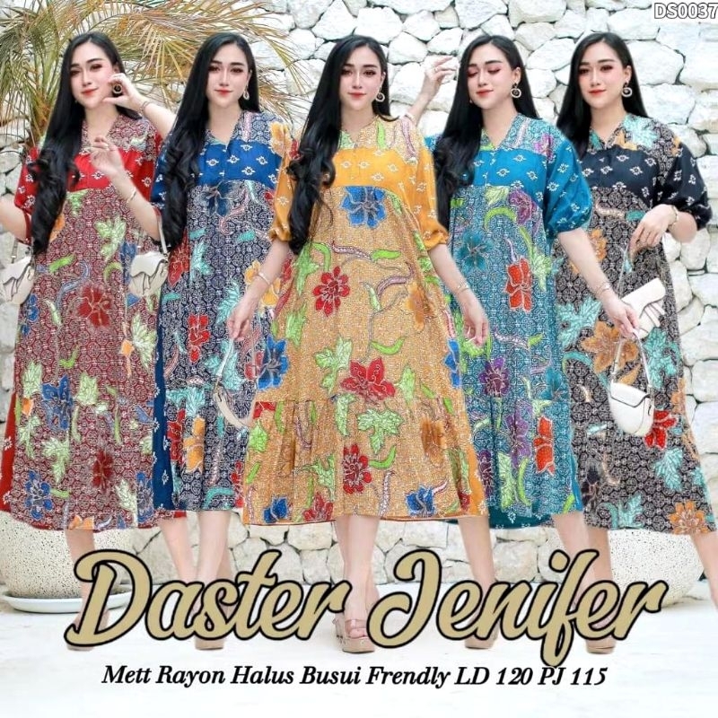Daster Jenifer by Jessa//Daster Batik Premium//Daster Jessa//Daster Rayon//Daster Batik//Homedress//