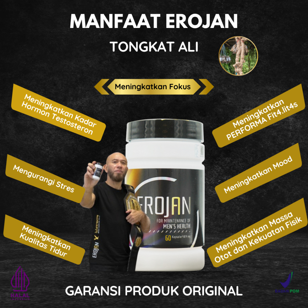 Erojan Ori Erojan Asli | Erojan Original - isi 60 Kapsul Halal & BPOM