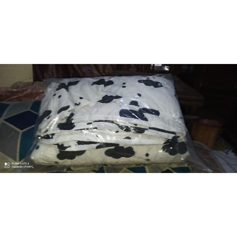 new sarkas lengkap bedcover motif sapi