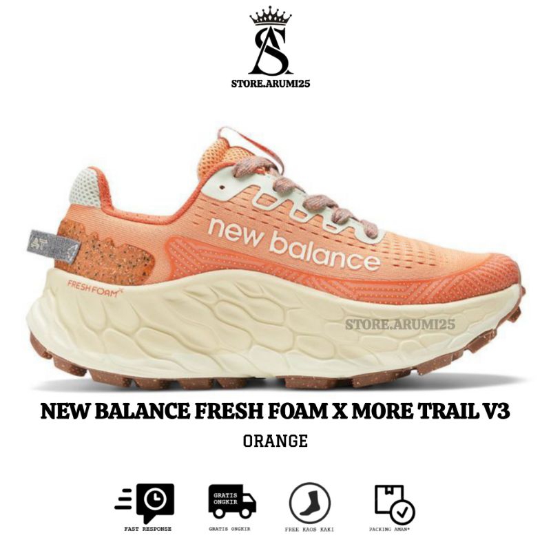 Sepatu New Balance Fresh Foam X More Trail V3 Orange
