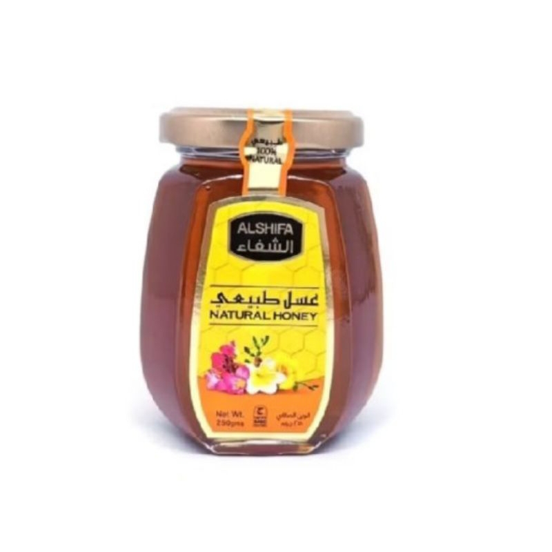 

Madu Alshifa 250 gr Kemasan Botol Kaca Natural Honey | Asli Arab Original