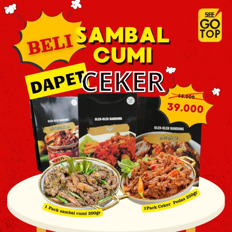 

Beli Sambal Cumi Dapet free Ceker seegotop