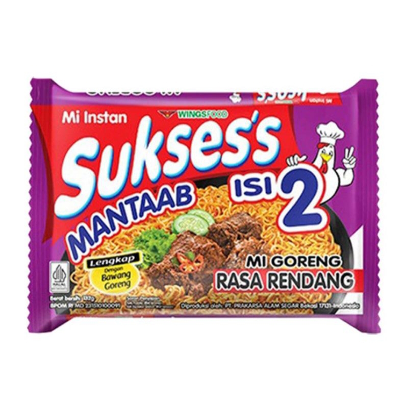 

Sukses's Isi 2 Mi Instan Goreng Rendang 132 g