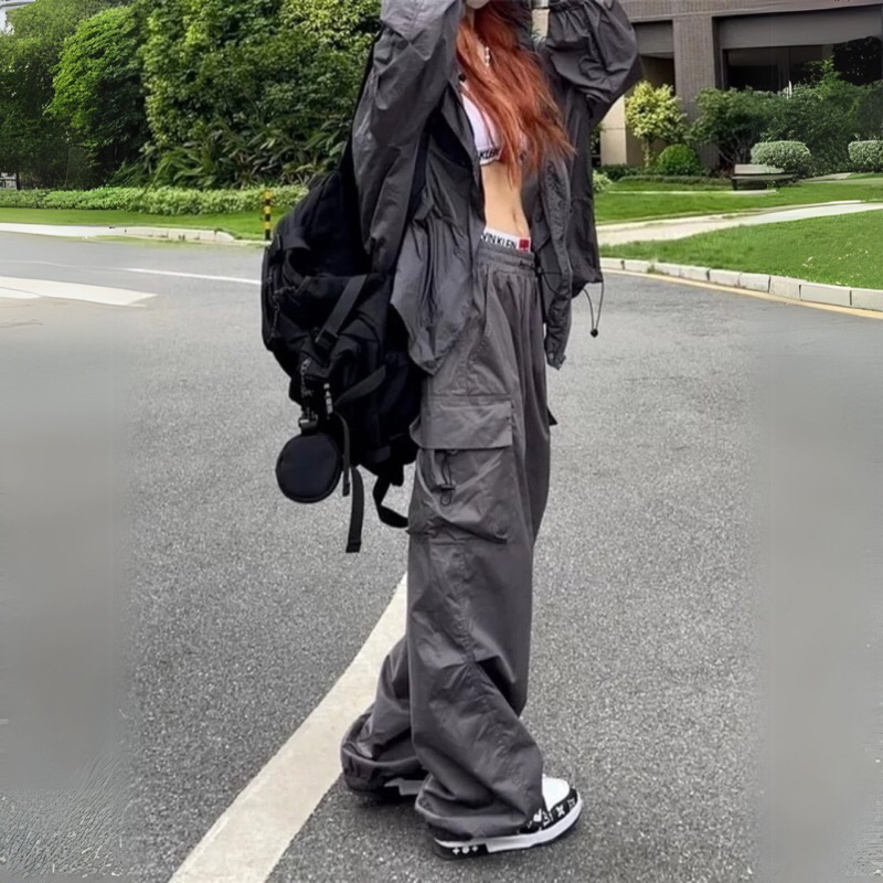 Celana Cargo Harajuku Techwear Streetwear