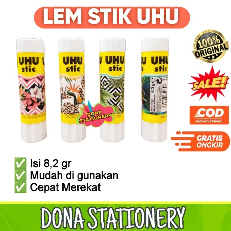 

Lem STICK UHU 8,2 Gram | Lem murah | Lem Kertas|Lem uhu kertas|Lem UHU stick