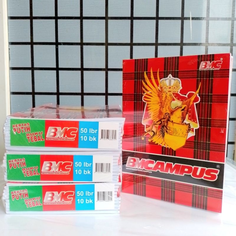 

HJK Buku Tulis Campus BMC 36 & 50 Lembar ( Pak 10 Buku ) [ Original ]