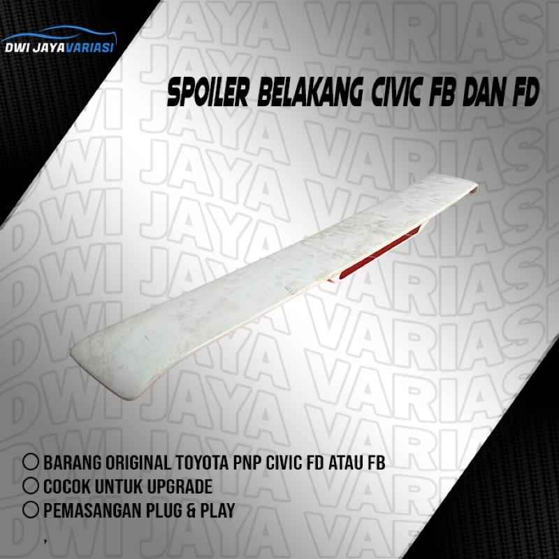 SPOILER HONDA CIVIC FB DAN FD
