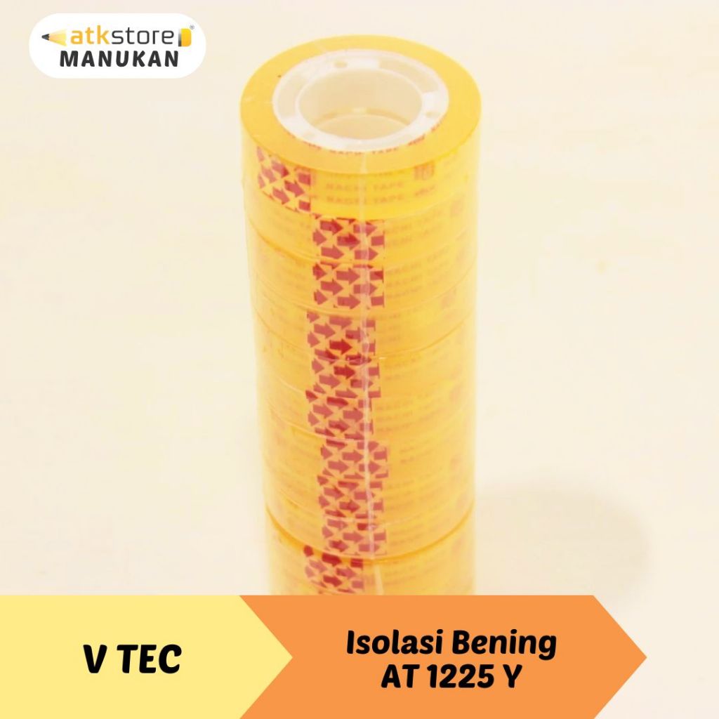

V tec Isolasi Bening AT 1225 Y Isi 1 Solasi Bening Isolasi Transparan Selotip