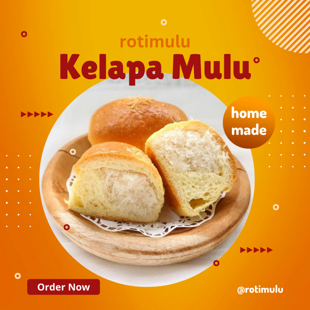 

ROTIMULU - Roti Jadul Isi Kelapa Homemade Bahan Premium Lembut Manis Enak Halal Tanpa Pengawet