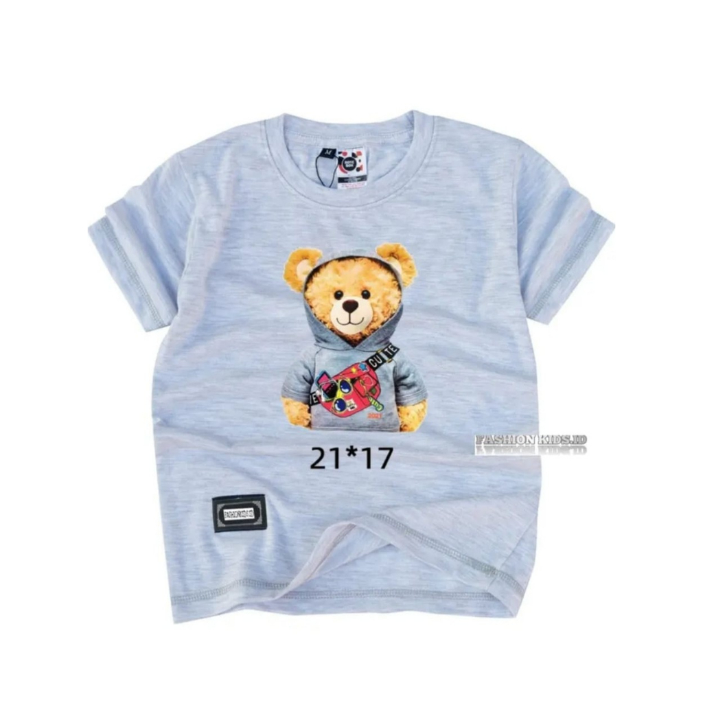 Baju Kaos Anak 1 12 Tahun 100% Cotton 30s Laki Laki Perempuan T-shirts Labubu Anak Lucu Levis 2 7 12