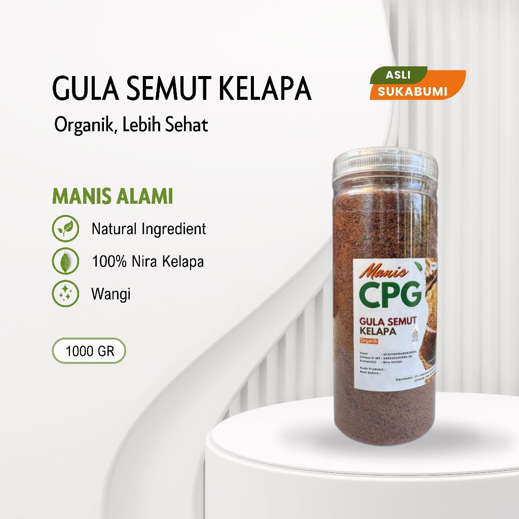 

CPG Gula Kelapa Bubuk Organik 1 Kg Asli Sukabumi