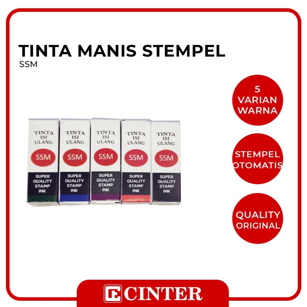 

SSM - TINTA STEMPEL / TINTA CAP STEMPEL / REFILL TINTA STEMPEL
