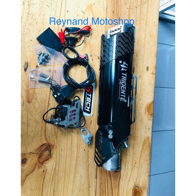 tridente f19 Ronin katana spartan gp3 knalpot 3 suara knalpot 3tech