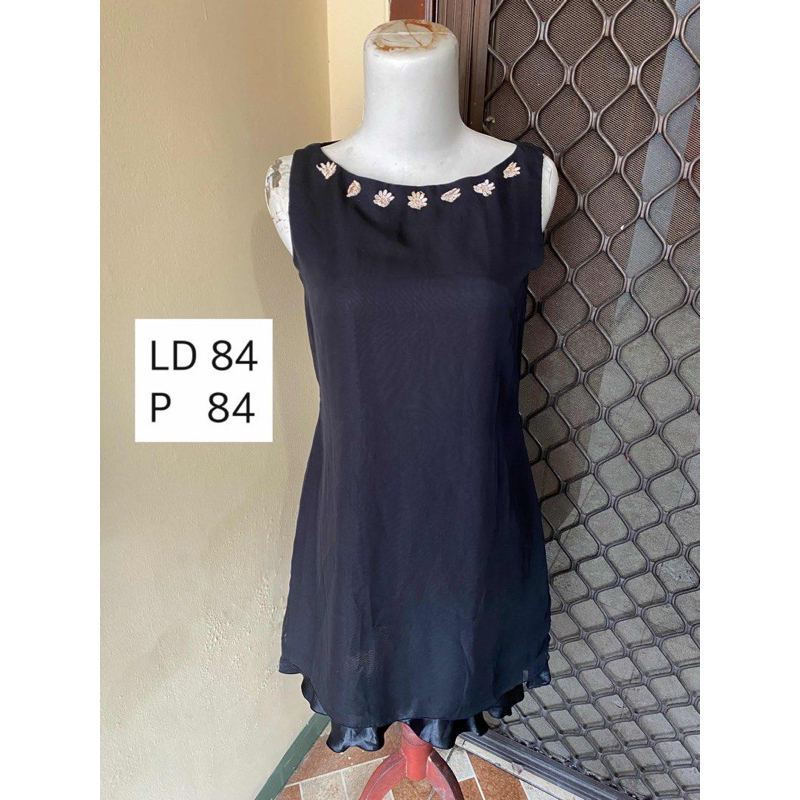Little Black Dress Wanita Hitam Manis Party Dress - preloved