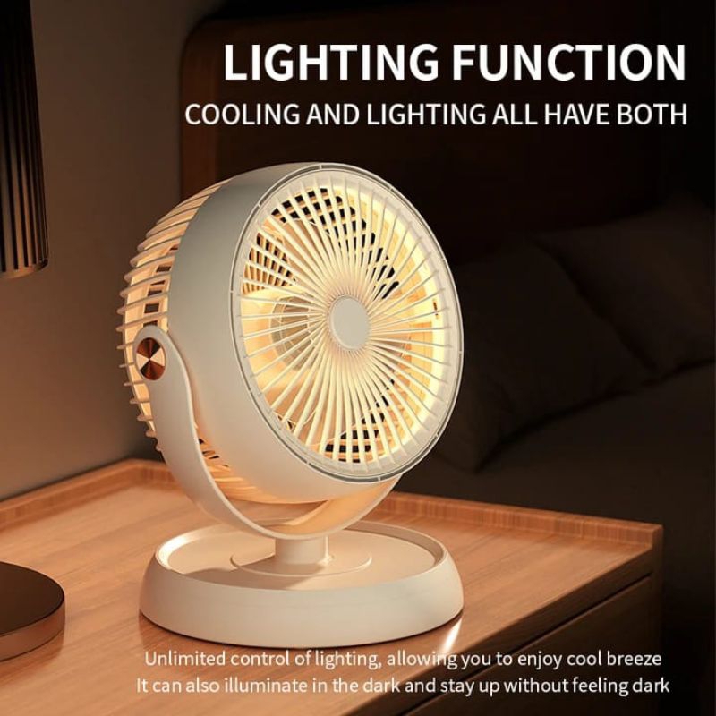 Kipas angin PORTABLE Fan Kipas Lampu Led Baterai Awet tahan lama kipas angin mini charger USB