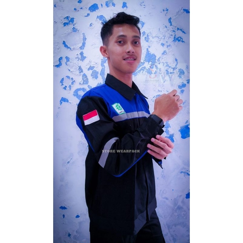 Wearpack Safety/Baju Kemeja Safety K3 Lengan Panjang terlaris
