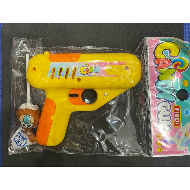 Mainan Pistol Permen Candy Gun Bonus 1 Permen Susu Candy Lolipop