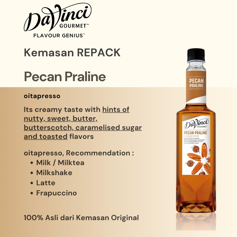 

REPACK - Davinci Pecan Praline Syrup [100] g