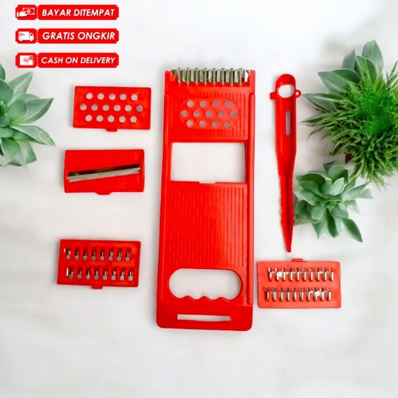 Parutan Multifungsi 8 IN 1 /Parutan Multifungsi Serbaguna Orange / Parutan Serbaguna