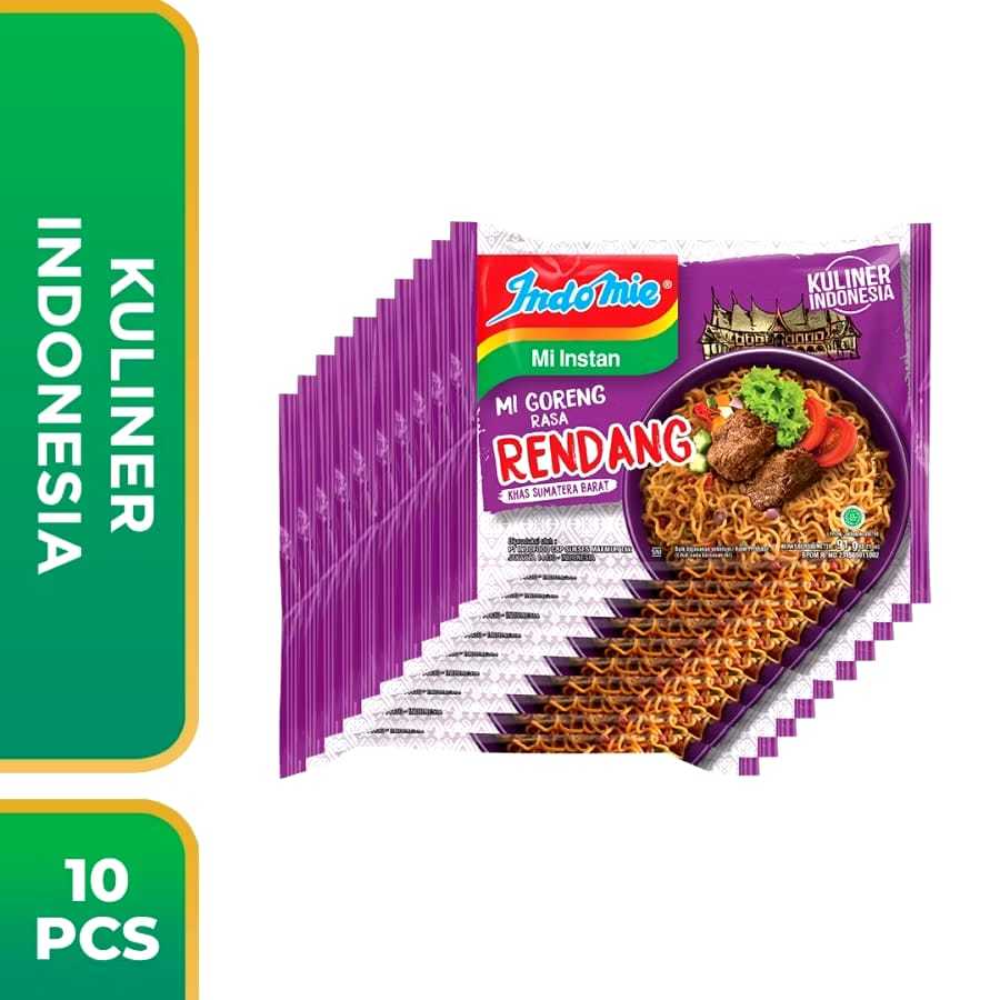 

10 Pcs - Indomie Mi Goreng Rasa Rendang 91gr