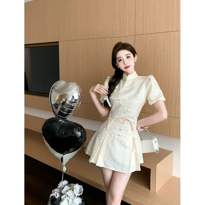 Set Cheongsam wanita Cheongsam modis