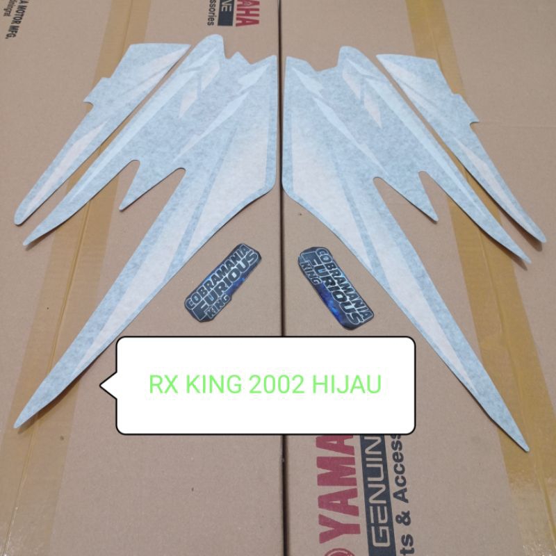 STRIPING LIST RX KING 2002 HIJAU BOTOL ORIGINAL LOSPACK