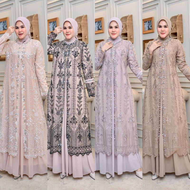 GAMIS BRUKAT PESTA MATT CERUTY BABYDOLL KEBAYA AMALIA GAMIS PESTA KONDANGAN MODREN  MIX OUTHER 2025