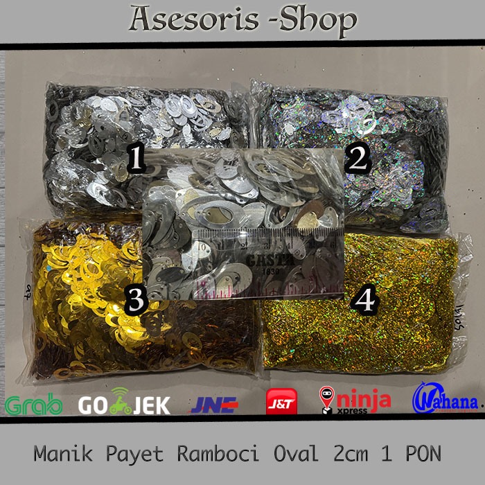 Manik Ramboci Oval | Payet Oval POLOS LASER 1 PON | Ramboci Oval 2cm | Ramboci Oval Bolong Tengah