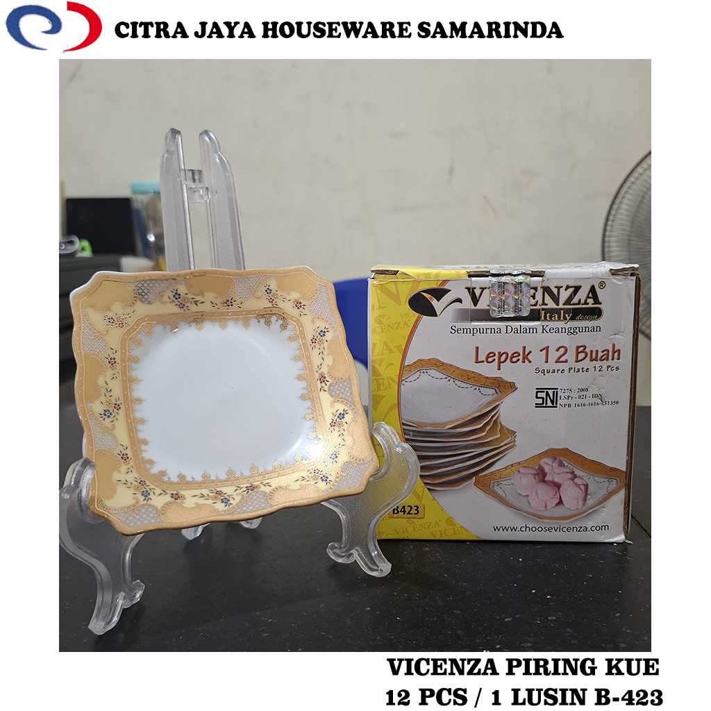 Piring Kue Keramik Vicenza B-423 1 Lusin / 12 Pcs
