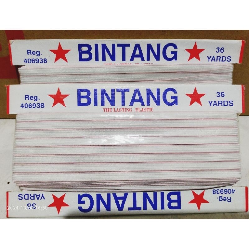 ( 1 Roll ) Koloran Bintang / Karet Elastis kolor / Elastik