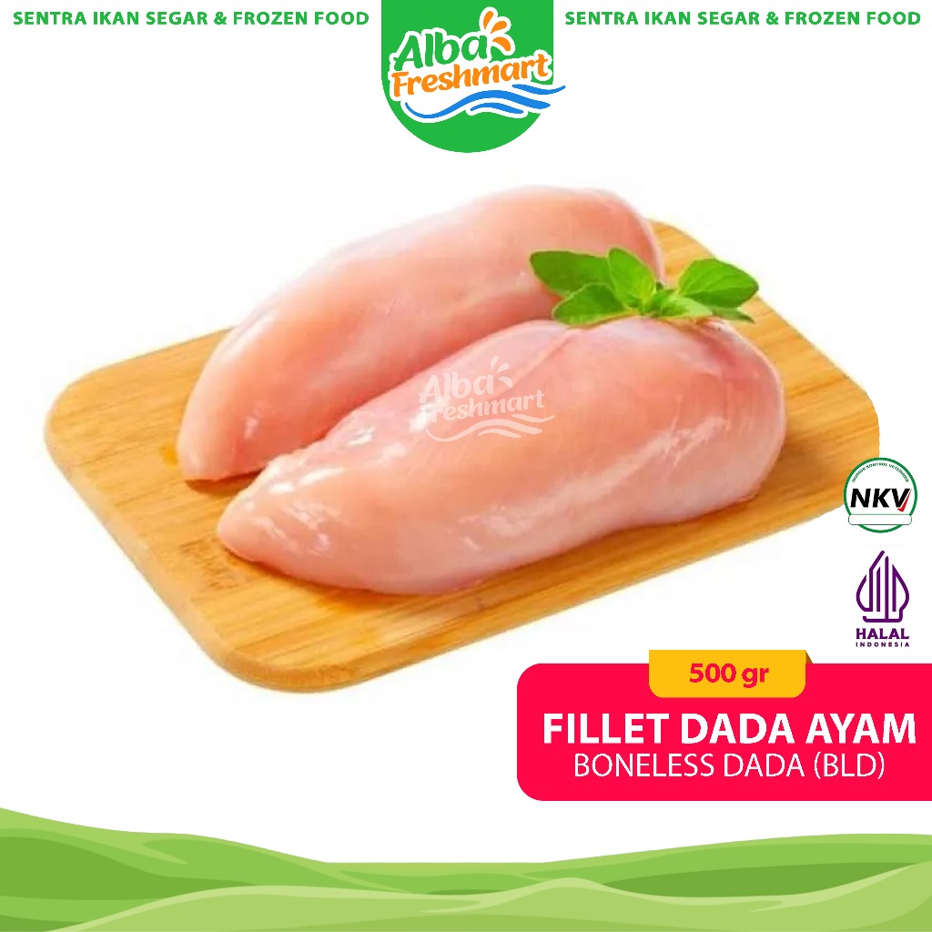 

Dada Fillet Ayam / Paha Fillet Ayam / Ayam Fillet Tanpa Kulit 500gr