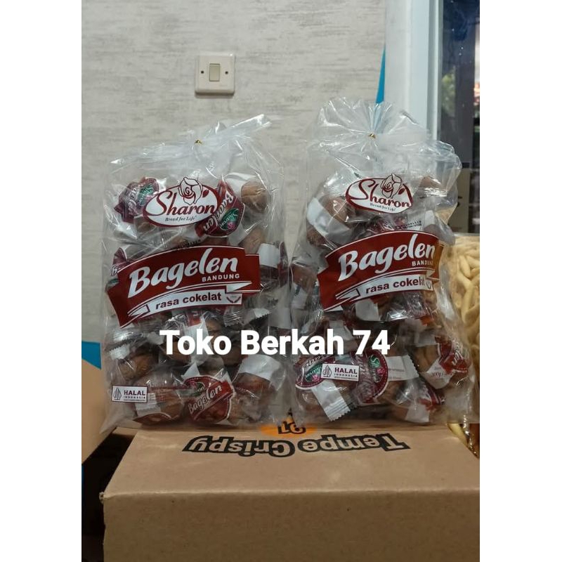 

ROTI BAGELEN BANDUNG SHARON BAKERY RASA COKLAT ISI 30PC