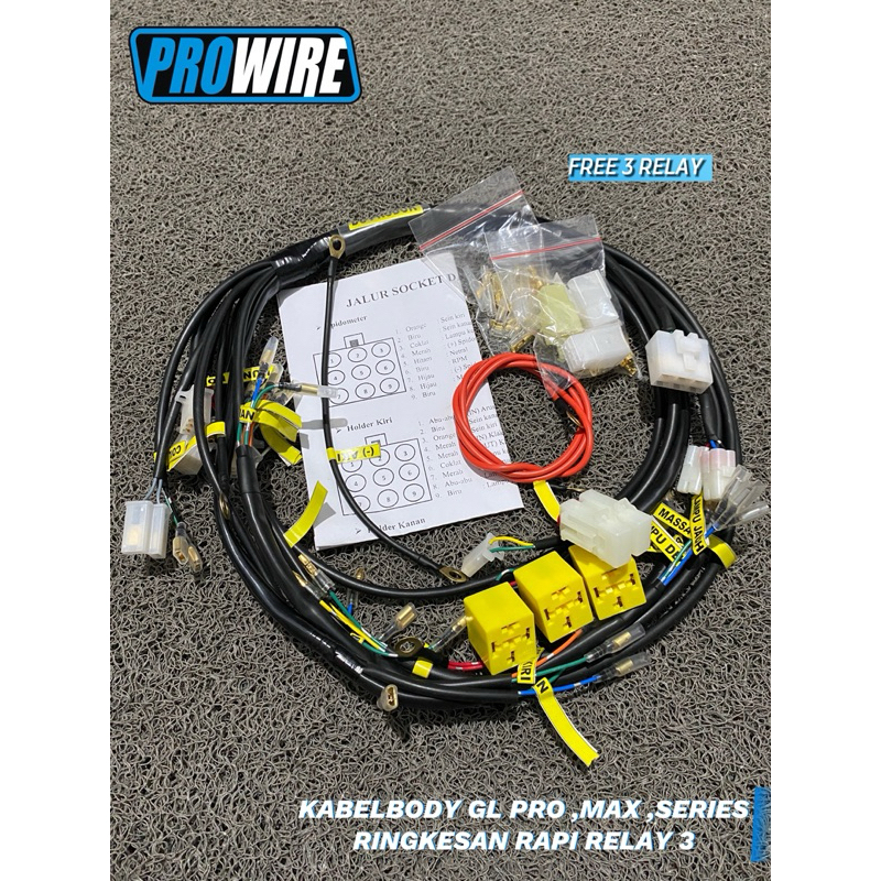 KABEL BODY GL PRO/MAX/SERIES CUSTOM /RINGKESAN BONUS 3RELAY