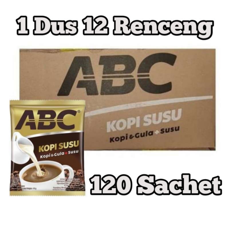 

[1 Dus] ABC Kopi Susu isi 12 Renceng / 120 Sachet