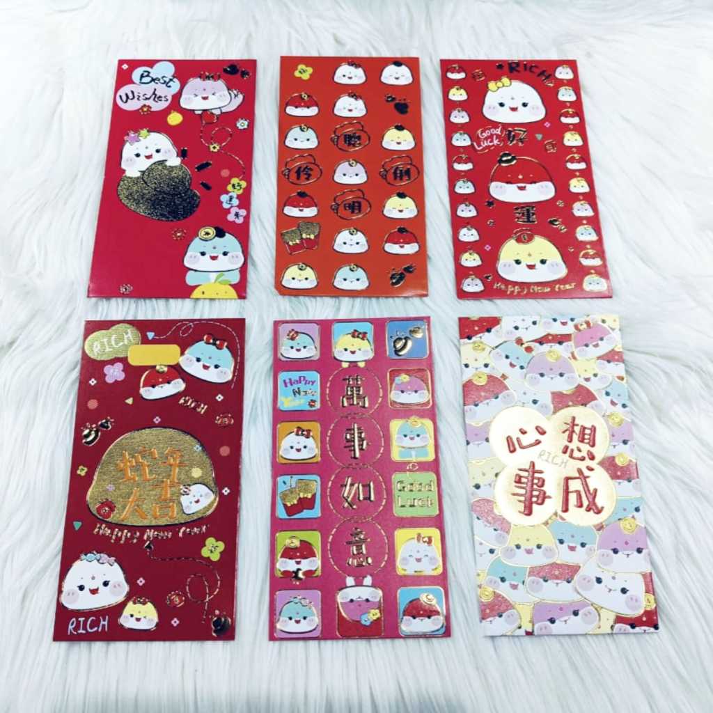 

Angpao Imlek Shio Ular 4133 isi 6 Pcs Mix Motif Sesuai Gambar