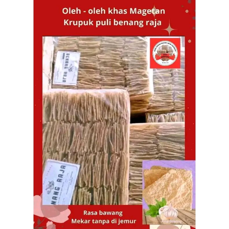 

Krupuk puli gendar benang raja UK. 2,5 kg / Karak /krupuk beras