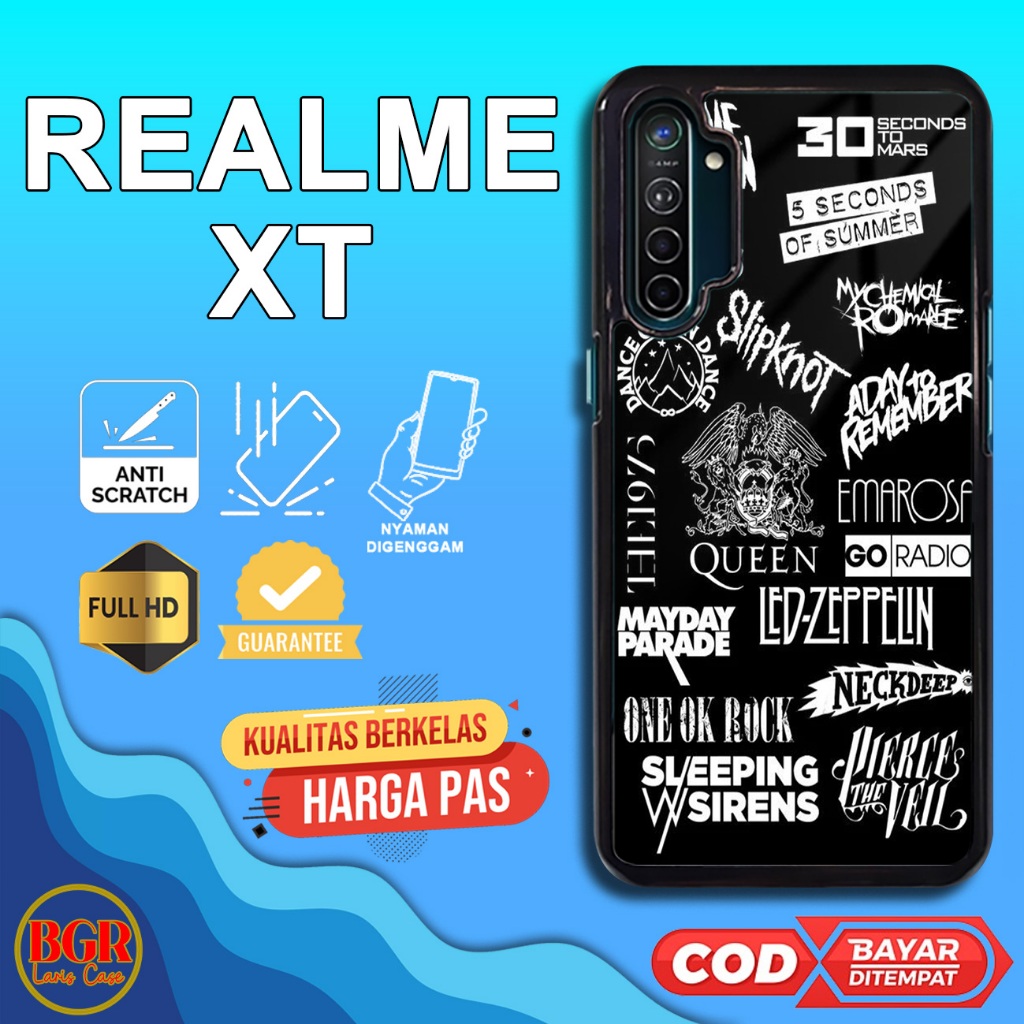 Case Realme XT Terbaru [Band 03] Hardcase Softcase Premium Glossy Bgrlariscase Casing Realme XT