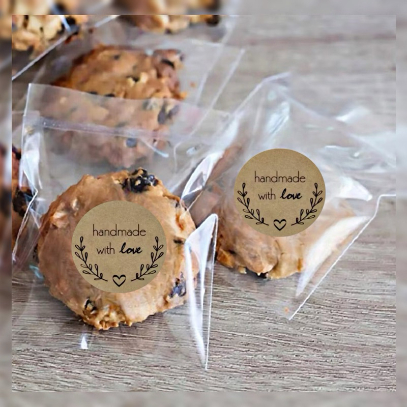 

[ BUKAN 1 ROLL!!!! ] Sticker Handmade With Love / Stiker Label / Stiker Handmade
