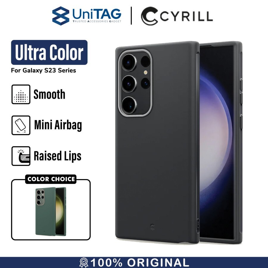 Case Samsung Galaxy S23 Ultra Plus Cyrill by Spigen UltraColor Soft Cover Casing by UniTAG
